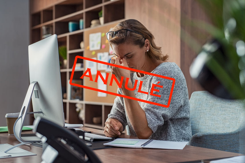 Stage gestion du stress anulé